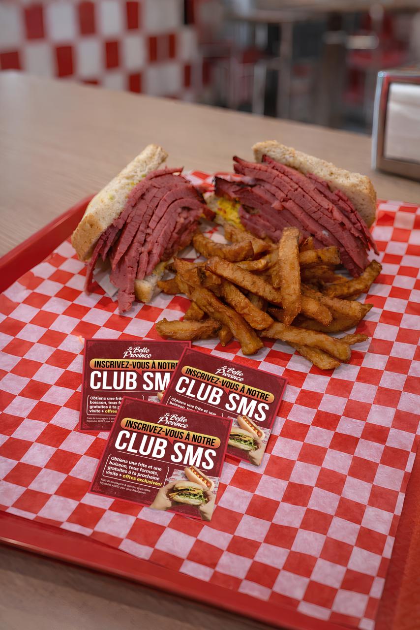 QR code distribution at restaurant checkout